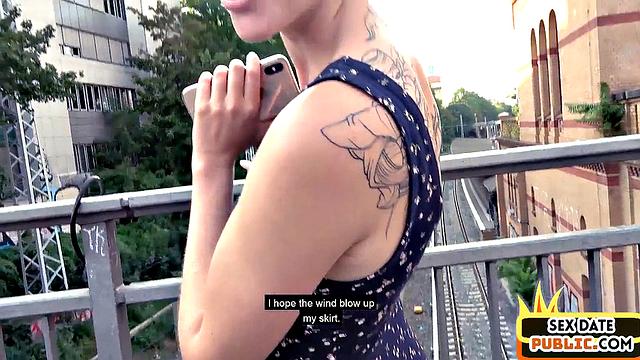 Outdoor German amateur gets fucked on sex date