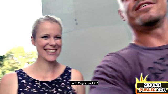 Outdoor German amateur gets fucked on sex date