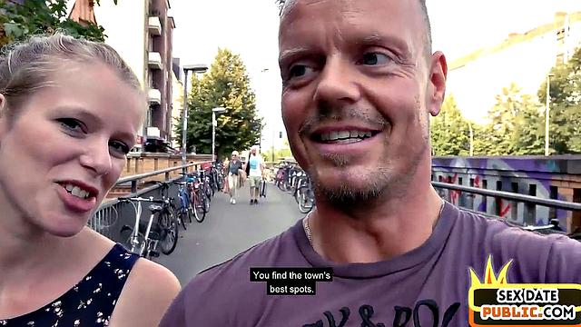 Outdoor German amateur gets fucked on sex date