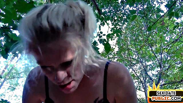 Outdoor German amateur gets fucked on sex date