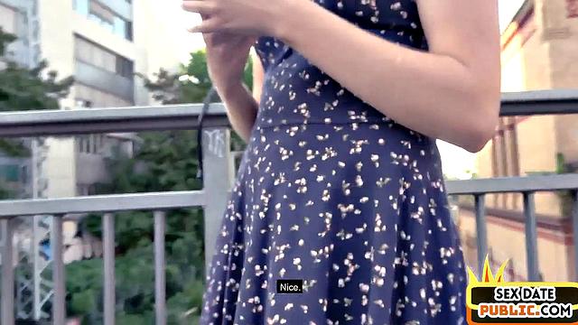 Outdoor German amateur gets fucked on sex date