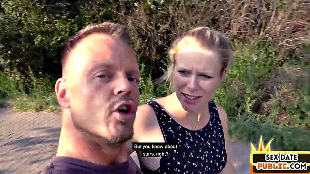Outdoor German amateur gets fucked on sex date