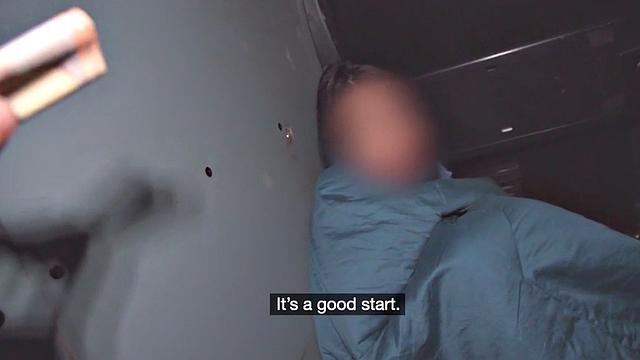 Cheap oiled anal babe fucked in the van after casting cash