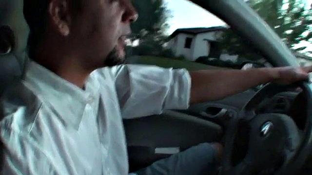 Public masturbation slut sucks on cock in POV