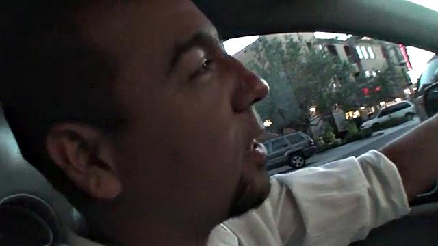 Public masturbation slut sucks on cock in POV