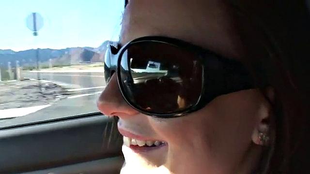 Public masturbation slut sucks on cock in POV