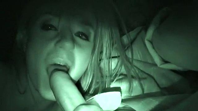 Public masturbation slut sucks on cock in POV