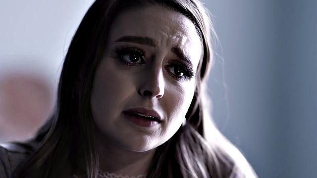 Hairy stepdaughter drilled by stepdad in bed