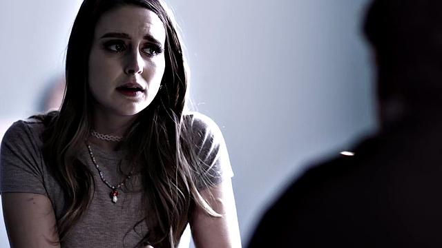 Hairy stepdaughter drilled by stepdad in bed