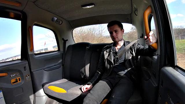 PAWG taxi driver riding passenger's cock