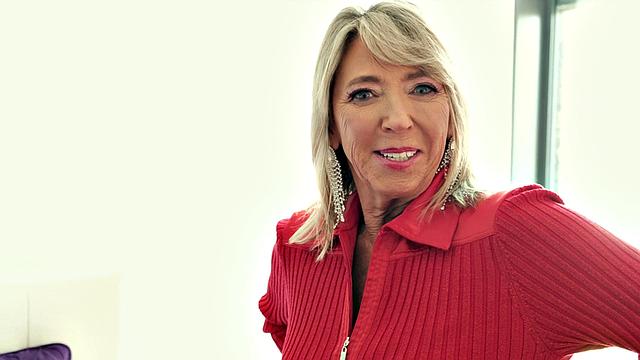 The 69-year-old with sensitive nipples and pink pussy returns