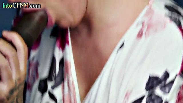 Nasty CFNM babes wanking BBC