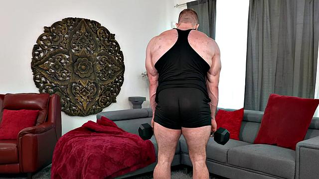 Muscled hunk jerked off by Black doctor with muscle fetish