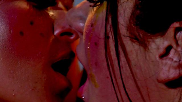 Busty glamour babes titfuck and cockride in threesome