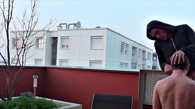 Jockstrap amateur BF fucked in after outdoor BJ