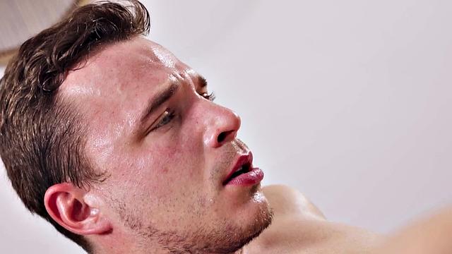 Creampied oiled babe rides masseur in erotic massage