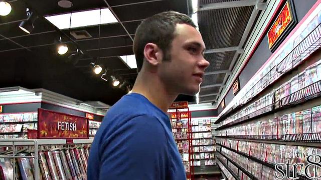 Fooled straight gets gloryhole gay BJ after casting