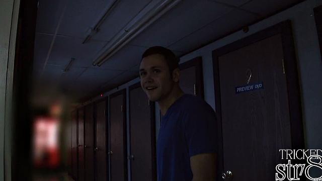 Fooled straight gets gloryhole gay BJ after casting