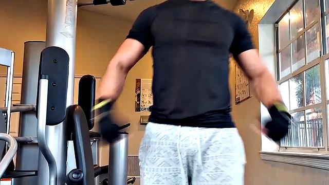 Damian Fox in the Gym and Car: Stripping Down to His Big Dick and Balls