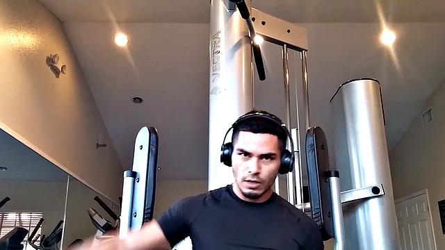 Damian Fox in the Gym and Car: Stripping Down to His Big Dick and Balls