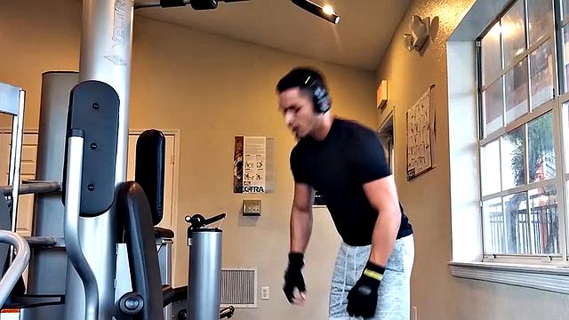 Damian Fox in the Gym and Car: Stripping Down to His Big Dick and Balls