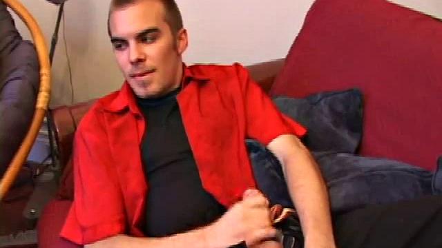 Jasper begins his solo jack off scene teasing us about doing something he never thought he would do. He jerks off for a while before he does that special thing. But when he does it, wow does this boy cum.