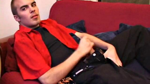 Jasper begins his solo jack off scene teasing us about doing something he never thought he would do. He jerks off for a while before he does that special thing. But when he does it, wow does this boy cum.