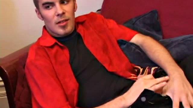 Jasper begins his solo jack off scene teasing us about doing something he never thought he would do. He jerks off for a while before he does that special thing. But when he does it, wow does this boy cum.