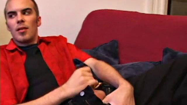 Jasper begins his solo jack off scene teasing us about doing something he never thought he would do. He jerks off for a while before he does that special thing. But when he does it, wow does this boy cum.