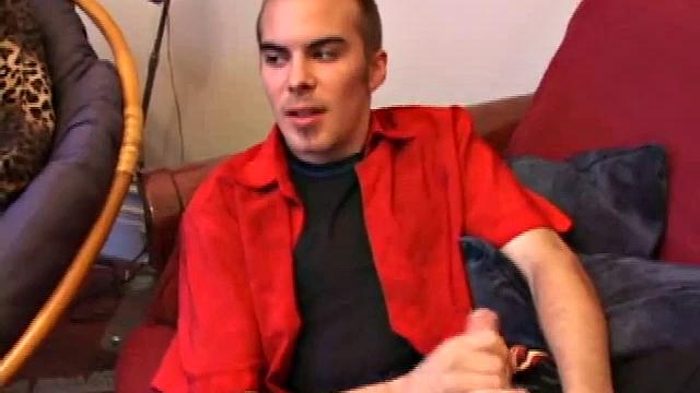 Jasper begins his solo jack off scene teasing us about doing something he never thought he would do. He jerks off for a while before he does that special thing. But when he does it, wow does this boy cum.