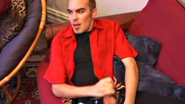 Jasper begins his solo jack off scene teasing us about doing something he never thought he would do. He jerks off for a while before he does that special thing. But when he does it, wow does this boy cum.