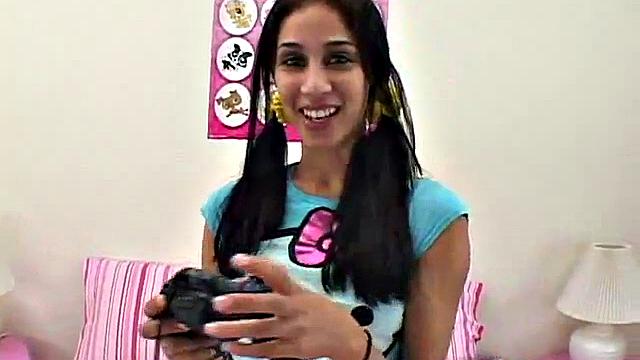 Young Yasmin finger her tight pussy