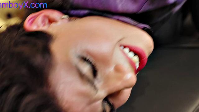 Sportive gym femboy assfucked by a hunk