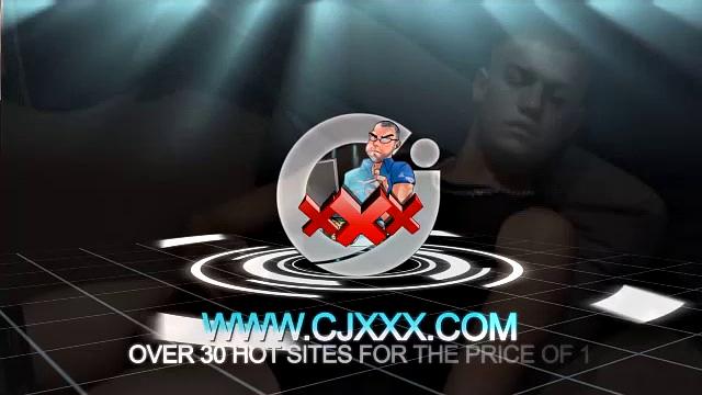 Lance is kicked back, while watching a porn video, as he works up a stiff one. Some determined cock stroking causes a cum explosion onto Lance's shirt, which he quickly licks up.