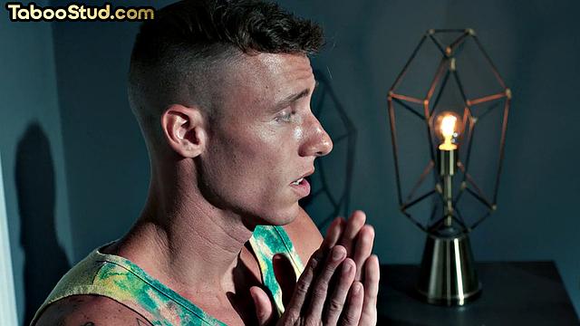 Handsome stud doggystyled by lover