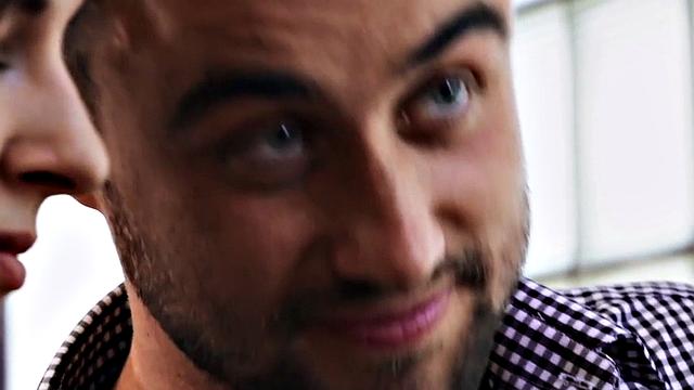 Cute strapon bisex babe sucks cock and fucks in 3way