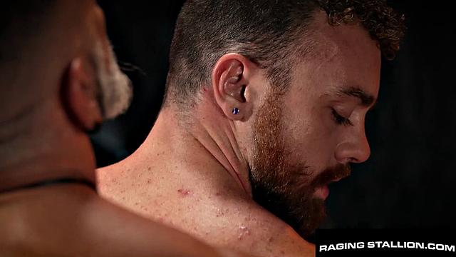 Beefy Hairy Dady Rails Muscly Jock In Parking - RagingStallion