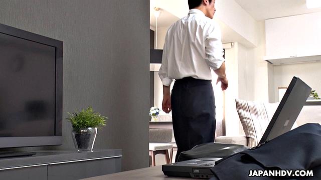 Cheating wife Miyuki Ojima fucked by the IT man