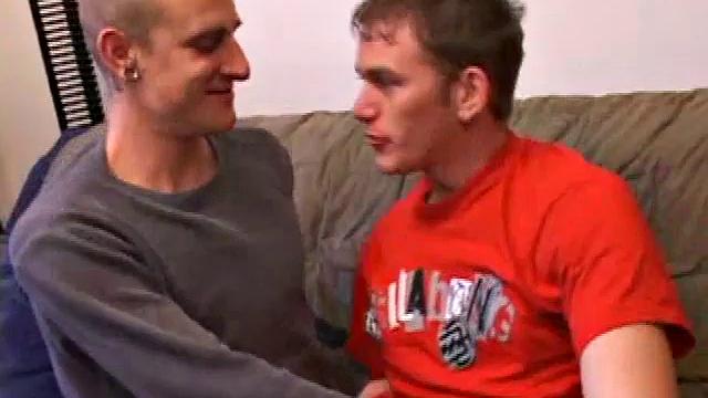 Torque sucks face with Dalton Hollister and then goes down on him. Dalton returns the favor and soon they are in a sixty-nine. Torque sits on Dalton's stiff dick and gets fucked until he explodes his warm cum load.