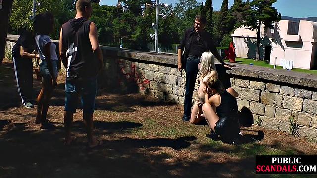 Public amateur bonded outdoors