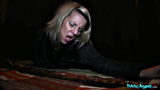 Blonde Desperate for a Ride