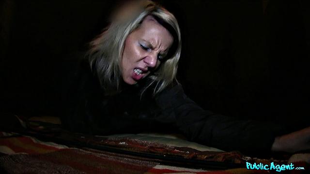 Blonde Desperate for a Ride