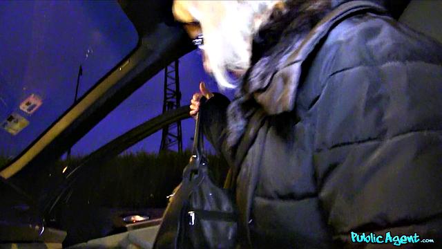 Blonde Desperate for a Ride