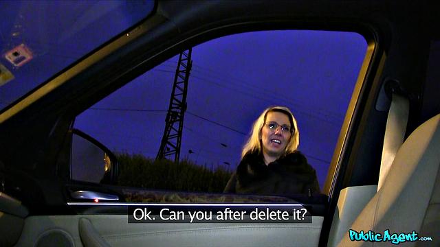 Blonde Desperate for a Ride