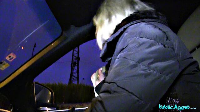 Blonde Desperate for a Ride