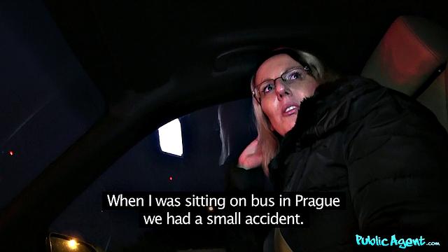 Blonde Desperate for a Ride