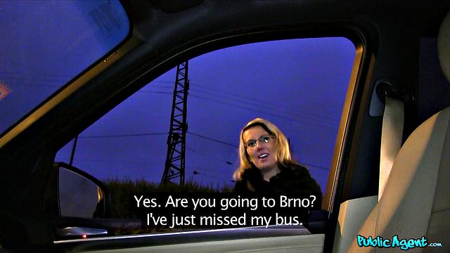 Blonde Desperate for a Ride