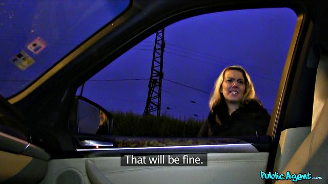 Blonde Desperate for a Ride