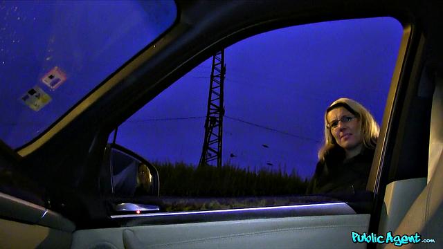 Blonde Desperate for a Ride