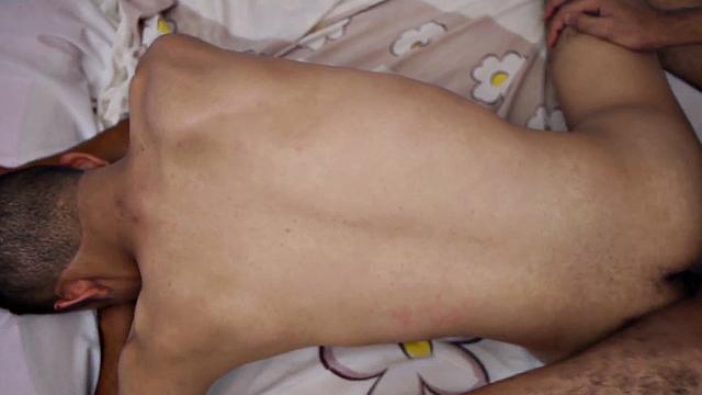 Hairy legs African twink bareback nailed by cock at home